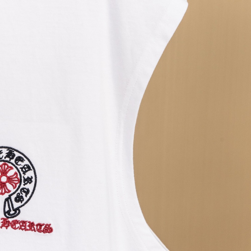 Brand New Chrome Hearts Multi-Color Cross Embroidered Sleeveless T-Shirt - Picture 6 of 13
